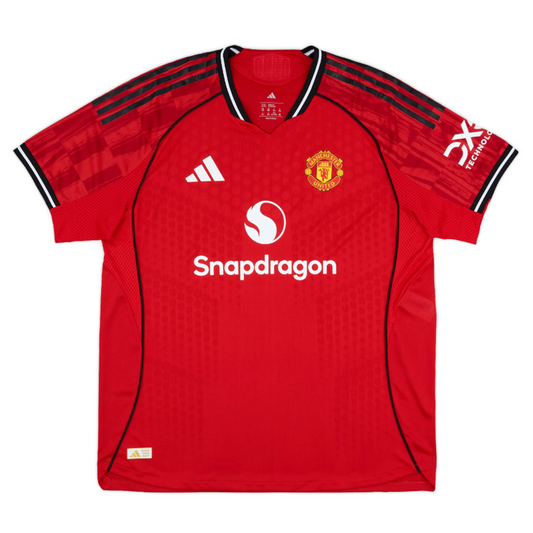 Manchester United 2025-26 Authentic Home Jersey - Short Sleeves