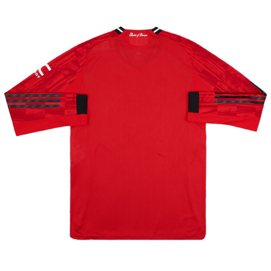 Manchester United 2025-26 Authentic Home Jersey - Long Sleeves
