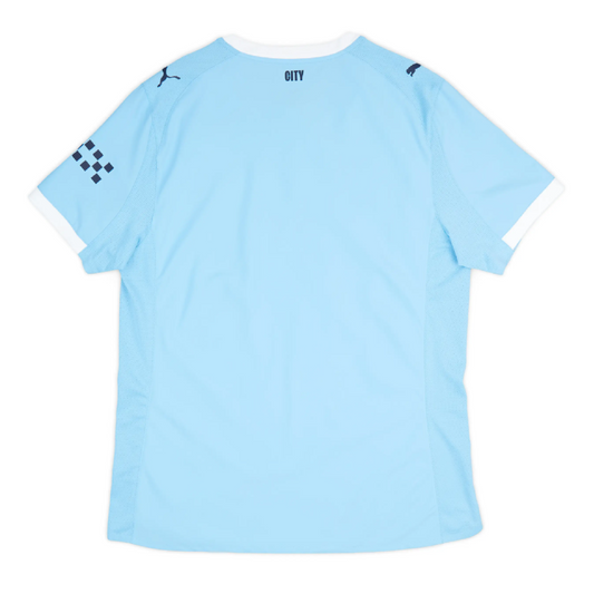 Manchester City 2025-26 Authentic Home Jersey - Short Sleeves